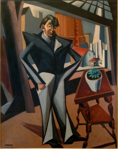 Man at the Window by Lajos Tihanyi
