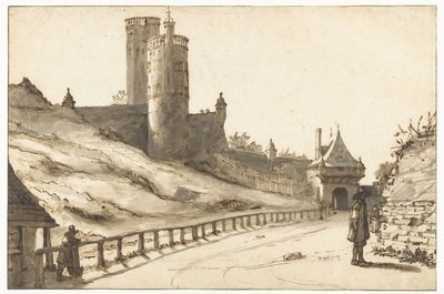 Belvedere and the Hoenderpoort in Nijmegen by Lambert Doomer