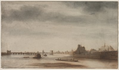 View of Orléans from the Loire by Lambert Doomer