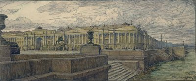 The Senate Square in St. Petersburg, 1904 by Lanceray