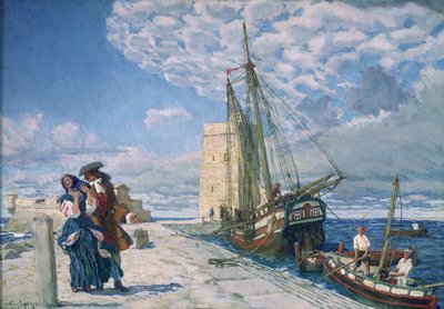 Walk along the pier promenade by Lanceray