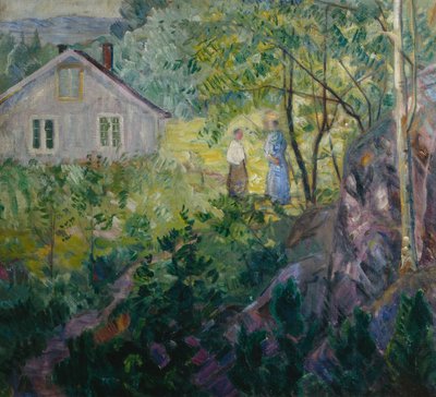 Two Women in the Garden by Lars Jorde