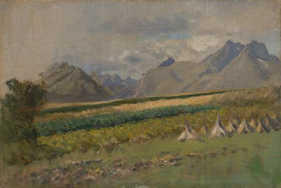 High Tatras from Strážky by Laszlo Mednyanszky