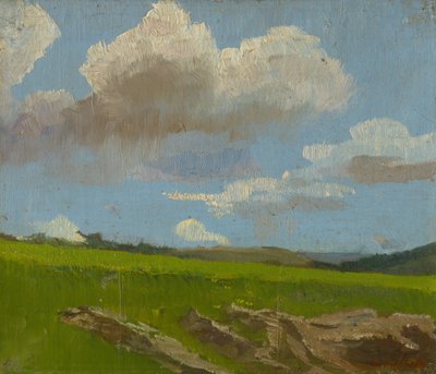 Landscape with Clouds by Laszlo Mednyanszky