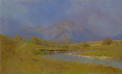 Podtatranská Landscape After Spring Rain by Laszlo Mednyanszky