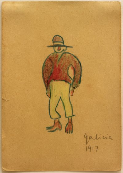 Untitled (Galician with Yellow Pants) by Laszlo Moholy Nagy