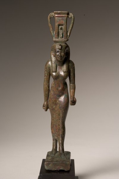 Statuette of the goddess Nebet-hetepet by Late Period Egyptian