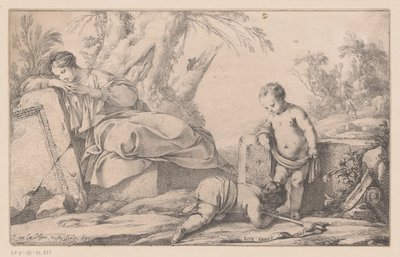 Mary with Child and John by Laurent de La Hire