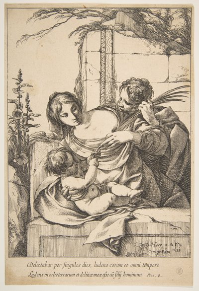 Holy Family with Palm by Laurent de la Hyre