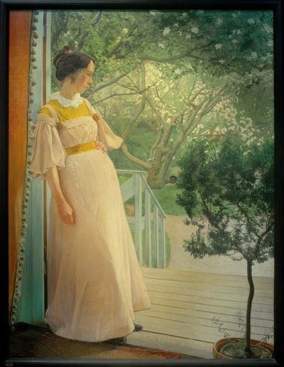 At the Veranda Door by Laurits Andersen Ring