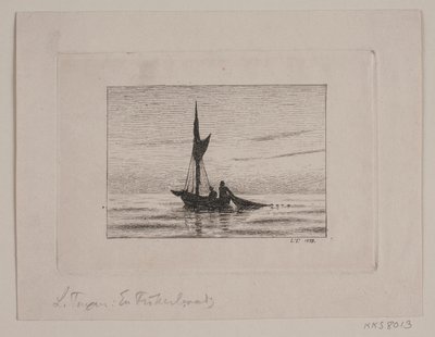 A Fishing Boat by Laurits Regner Tuxen