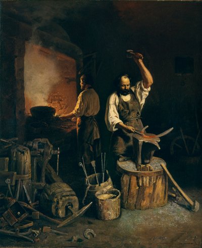 The Forge by Lavr Kuzmich Plakhov