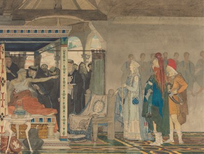 Fredegonda at the Deathbed of Praetextatus by Lawrence Alma Tadema