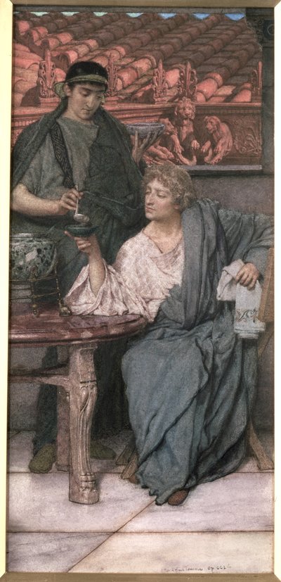 The Roman Wine-Tasters by Lawrence Alma Tadema