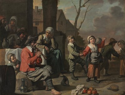 Peasant Children Dancing by Le Nain Brothers