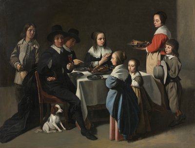 A Family Meal by Le Nain family