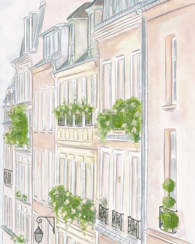 Paris Buildings by Leah Straatsma