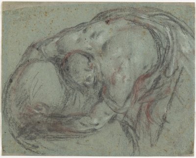 A Man Lifting a Bundle by Leandro Bassano