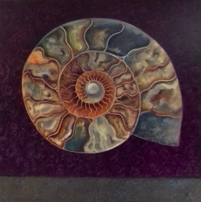 Ammonite, Magenta, 2021 by Lee Campbell