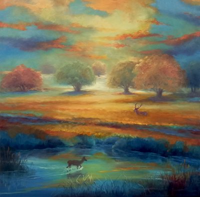 Richmond Park, Green and Gold by Lee Campbell
