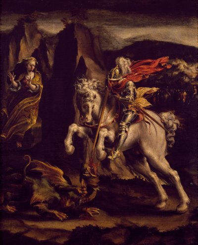 St George and Dragon by Lelio Orsi da Novellara
