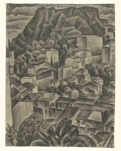 Italian Mountain Village by Leo Gestel (signed by artist)