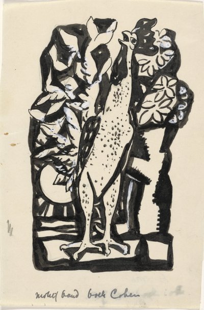 Crowing Rooster by Leo Gestel