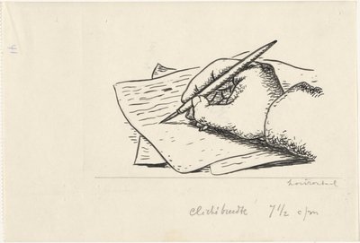Writing Hand by Leo Gestel
