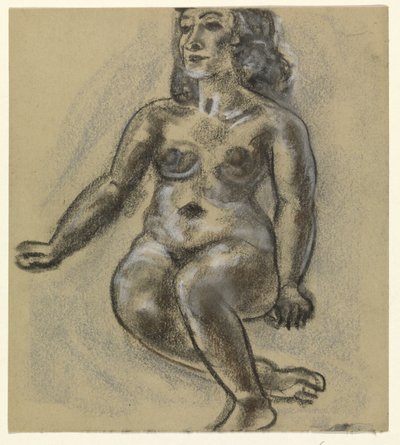 Seated Female Nude by Leo Gestel