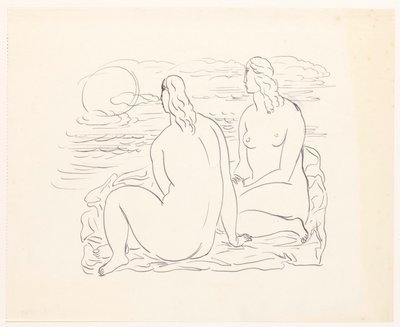 Two Naked Women on the Beach by Leo Gestel