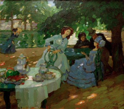 Breakfast in the Open by Leo Putz