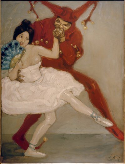 Till Eulenspiegel and Ballet Dancer by Leo Putz
