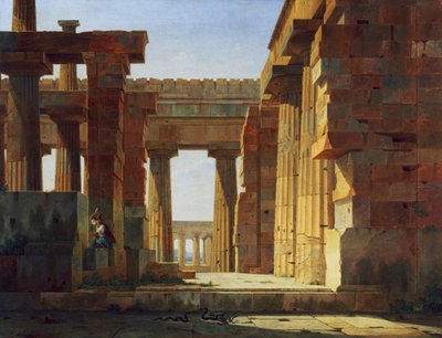 The Temple of Poseidon in Paestum by Leo von Klenze