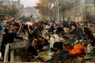 Les Halles by Leon Augustin Lhermitte