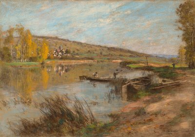 Quai au Sable, Chartèves, 1904 by Leon Augustin Lhermitte