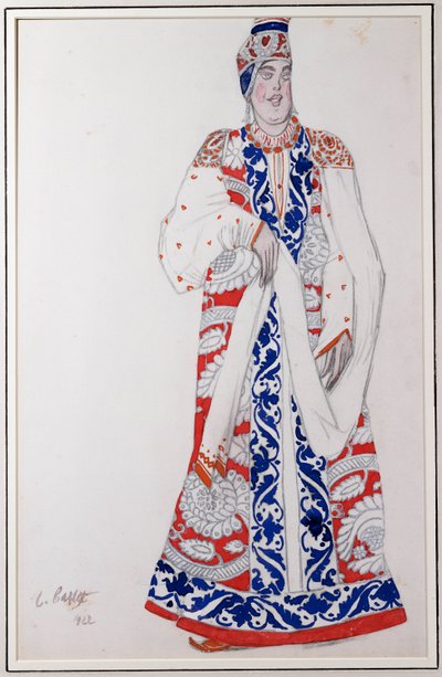 Costume design for "Moskwa", 1922 by Leon Bakst