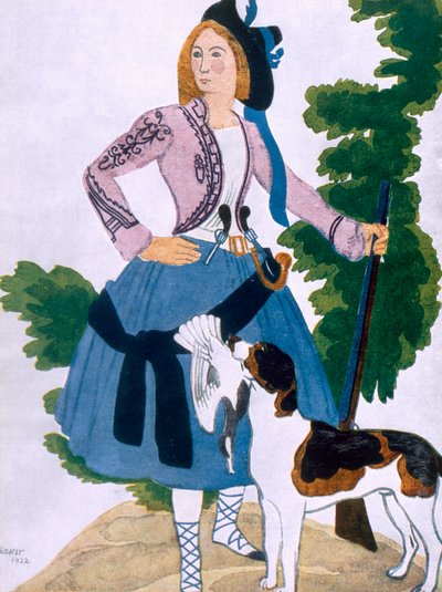 Costume design for The Huntress by Leon Bakst