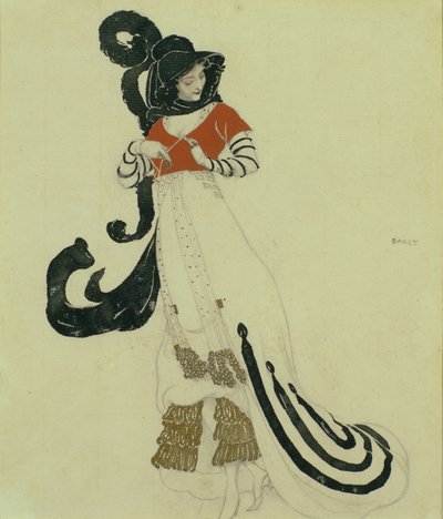 Fancy Dress Costume Design, c. 1914 by Leon Bakst