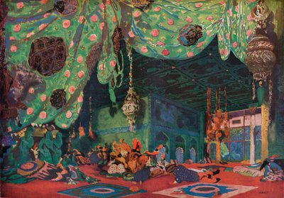 Setting for Scheherazade by Leon Bakst
