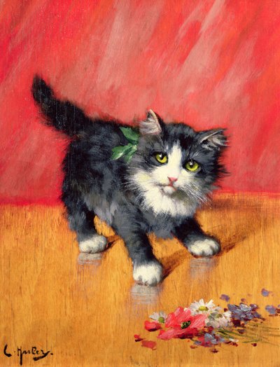 An Innocent Look by Leon Charles Huber