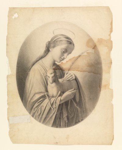 Saint Agnes by Leon Dabo