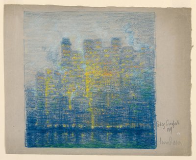 Skyscrapers, New York by Leon Dabo