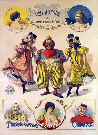 Trio DuFour Poster by Leon Louis Oury