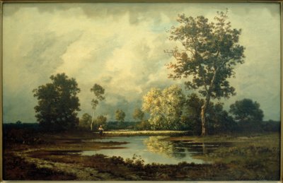 Landscape with Pond by Leon Richet