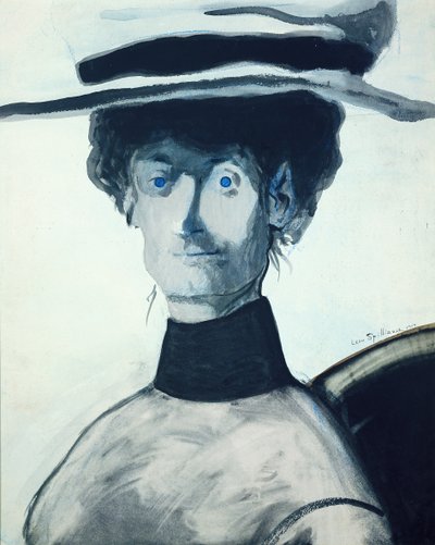 Woman in a Pink Hat by Leon Spilliaert