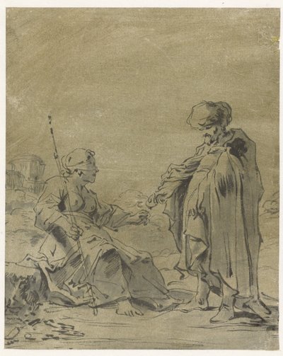 Judah and Tamar by Leonaert Bramer