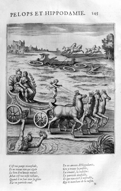 Pelops Wins Hippodamia by Leonard Gaultier