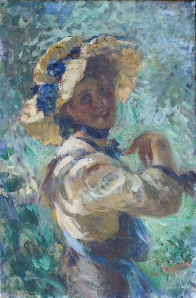 Lady in the Garden by Leonardo Bazzaro