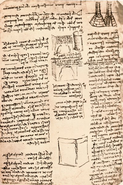 Architectural Drawing by Leonardo da Vinci