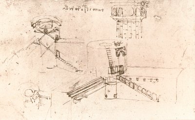 Architecture for castles, c1472-c1519 1883 by Leonardo da Vinci